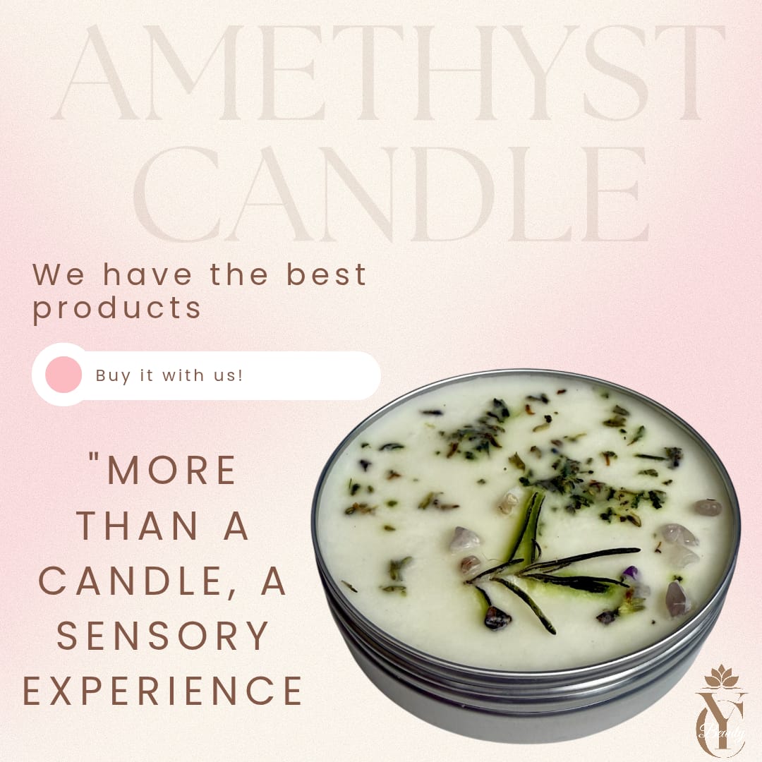 Amethyst Candle